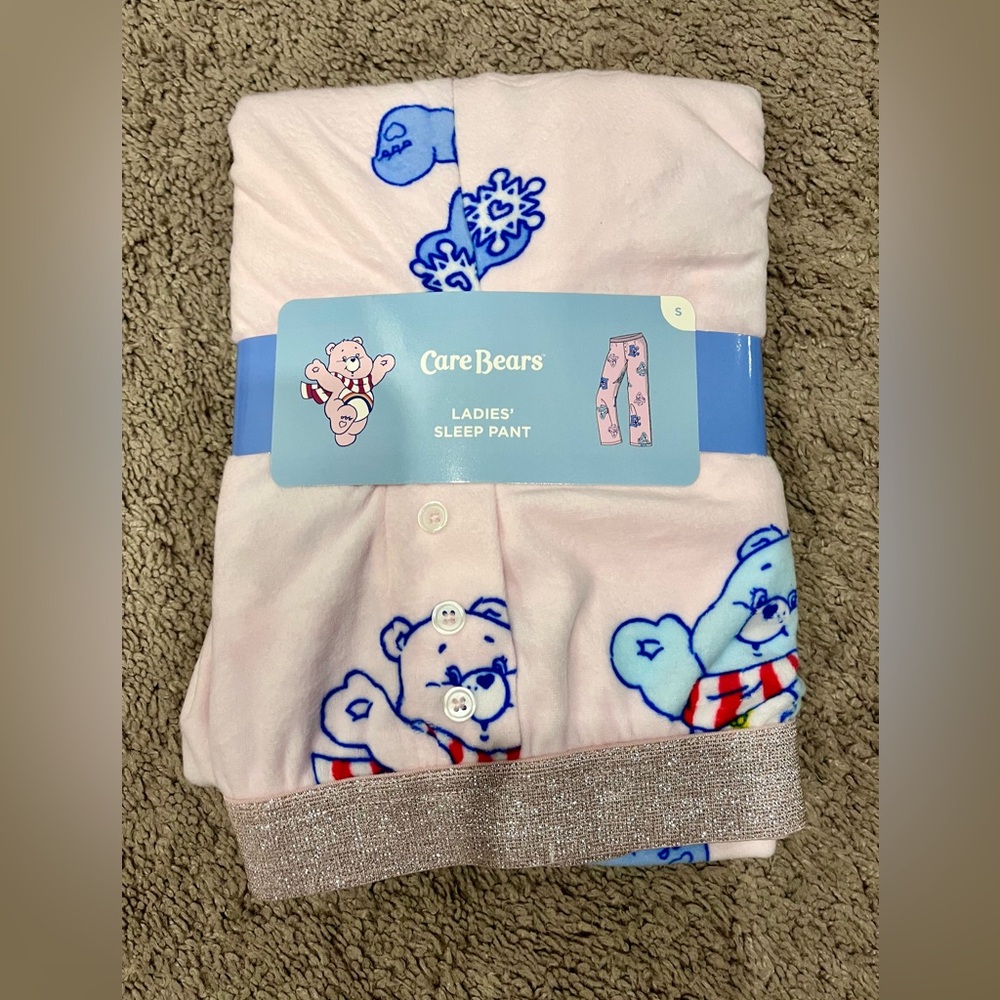 Care Bears Super Soft Pink Graphic Sleep Pants - Small